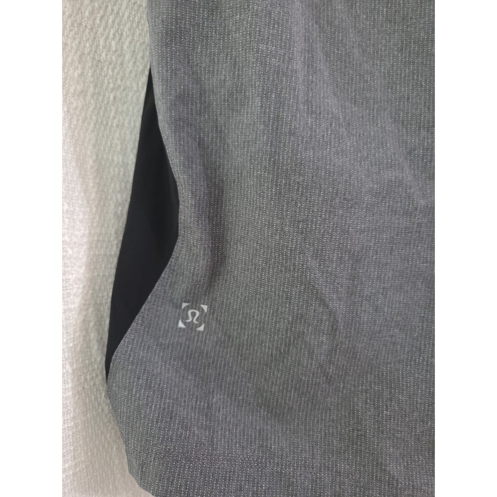 Lululemon Namaste At The Beach Black Gray Lined Shorts Men's M 9" Inseam - Picture 4 of 4